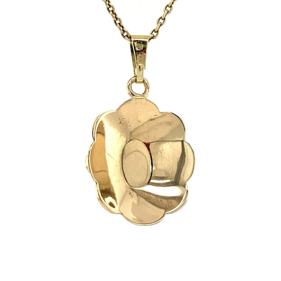 gold_pendant_with_garnet__4-19.webp Gold pendant with garnet 14 krt>Vintage Jewellery New