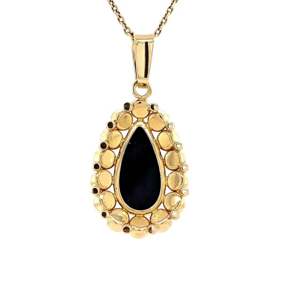 gold_pendant_with_garnet__4-20.webp Gold pendant with garnet 14 krt>Vintage Jewellery Discount