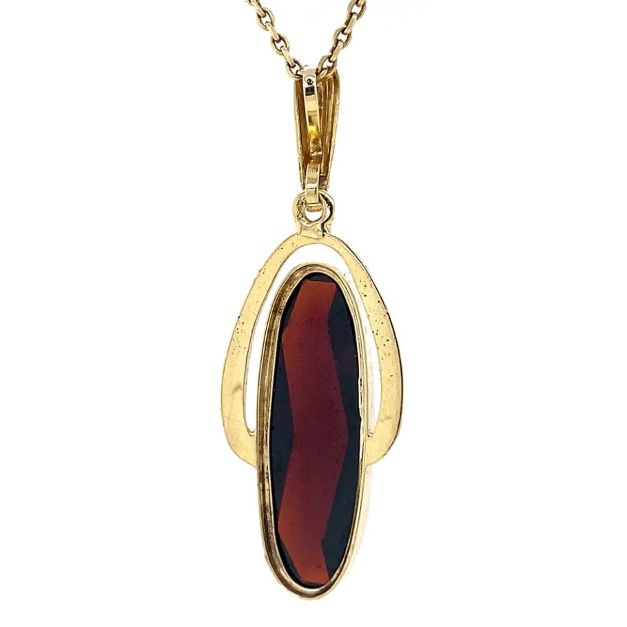 gold_pendant_with_garnet__4-23.webp Gold pendant with garnet 14 krt>Vintage Jewellery Hot