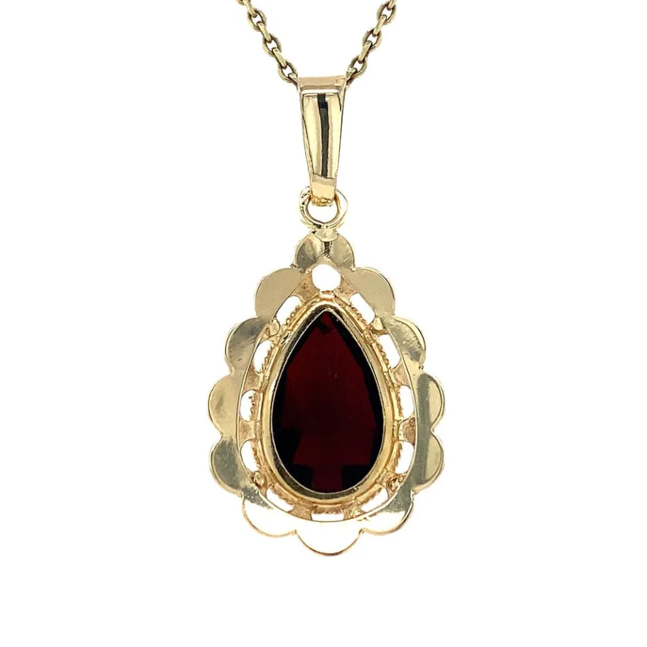 gold_pendant_with_garnet__4-35.webp Gold pendant with garnet 14 krt>Vintage Jewellery Fashion
