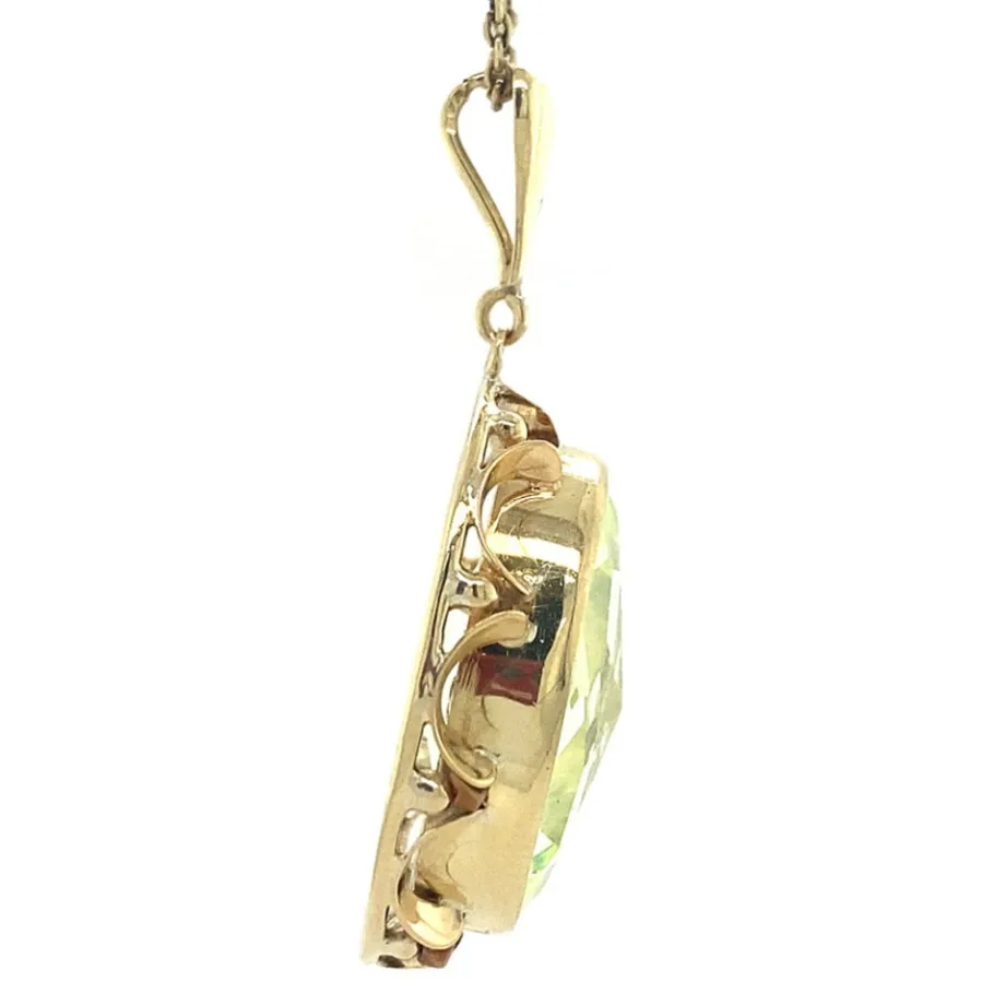 gold_pendant_with_green_s_3-3.webp Gold pendant with green spinel 14 krt>Vintage Jewellery Best