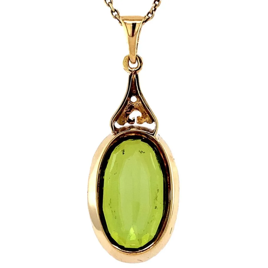 gold_pendant_with_green_s_4-1.webp Gold pendant with green spinel 14 krt>Vintage Jewellery Discount