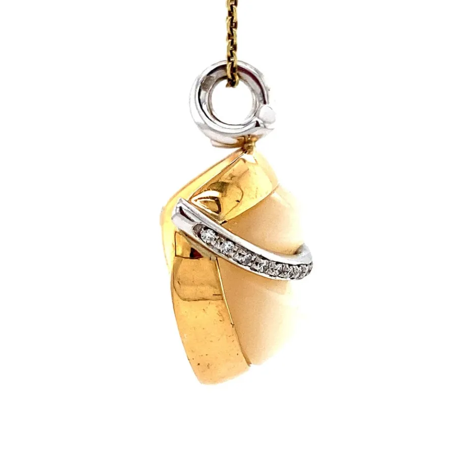 gold_pendant_with_mother__3.webp Gold pendant with mother of pearl and diamond 18 krt>Vintage Jewellery Best