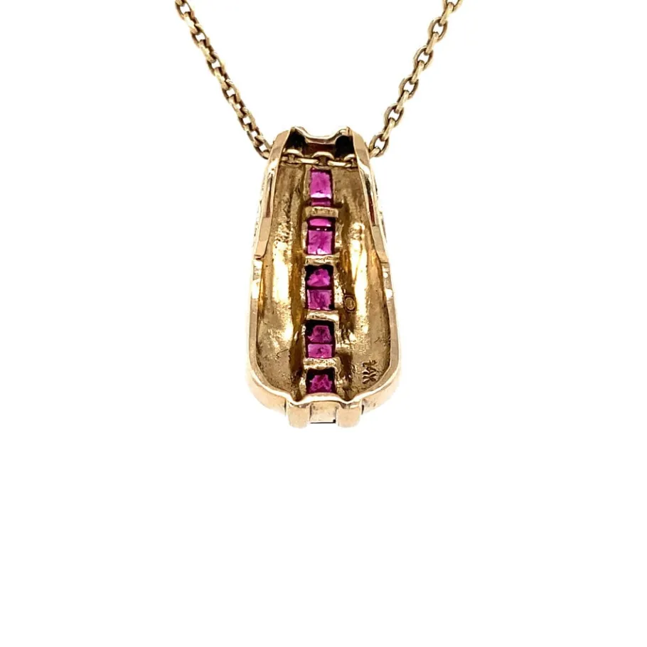 gold_pendant_with_ruby__k_4-1.webp Gold pendant with ruby 14 krt>Vintage Jewellery Online