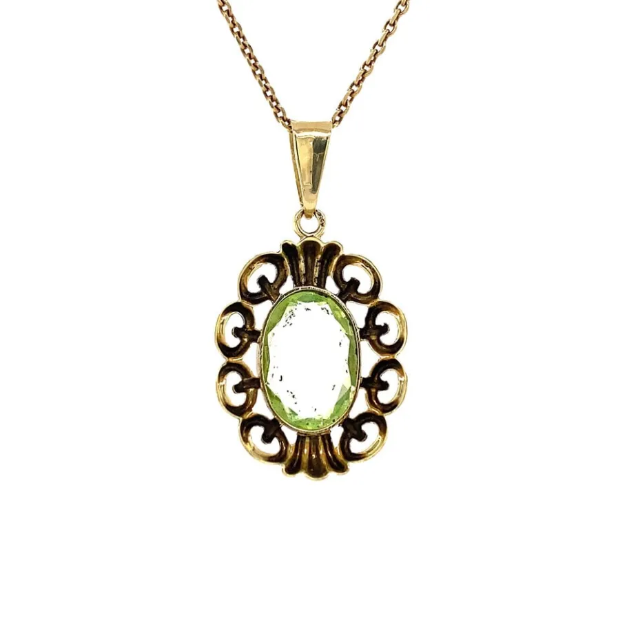 gold_pendant_with_spinel__4-4.webp Gold pendant with spinel 14 krt>Vintage Jewellery Online