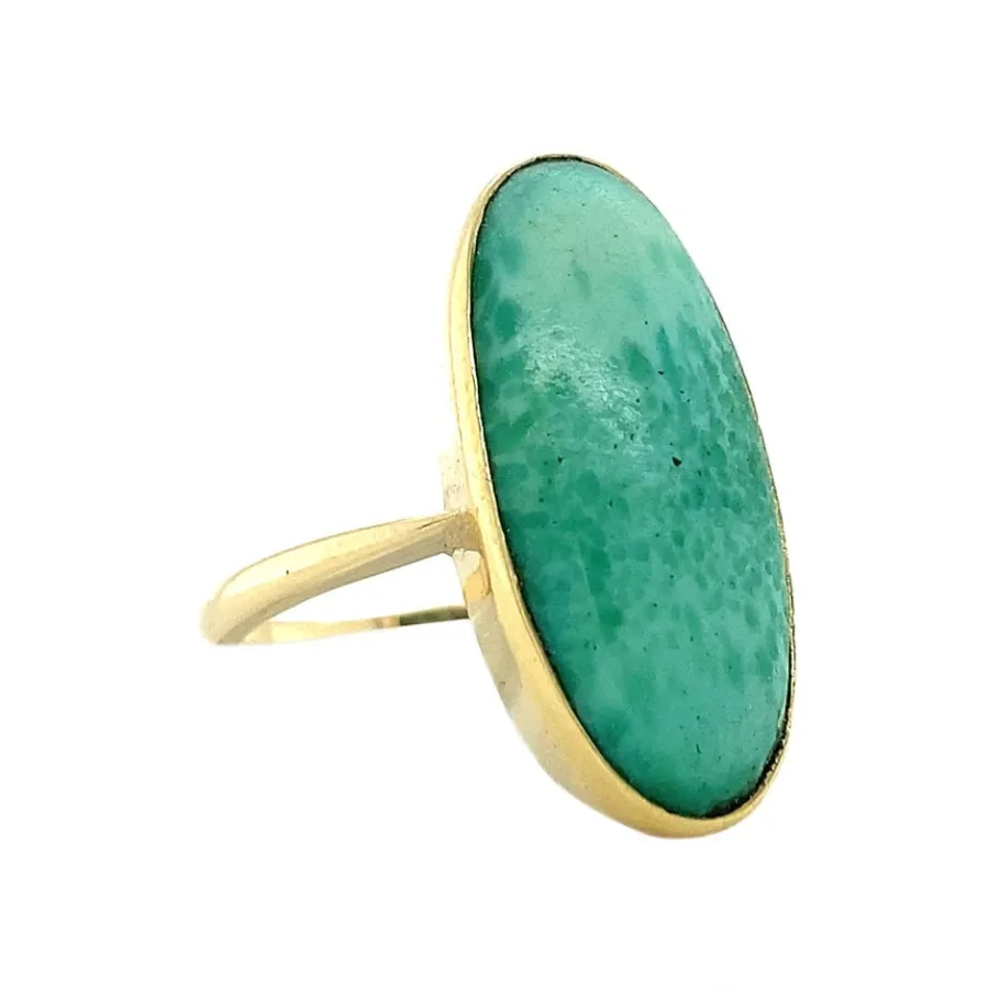 gold_ring_with_amazonite__2.webp Gold ring with amazonite 14 krt>Vintage Jewellery Fashion