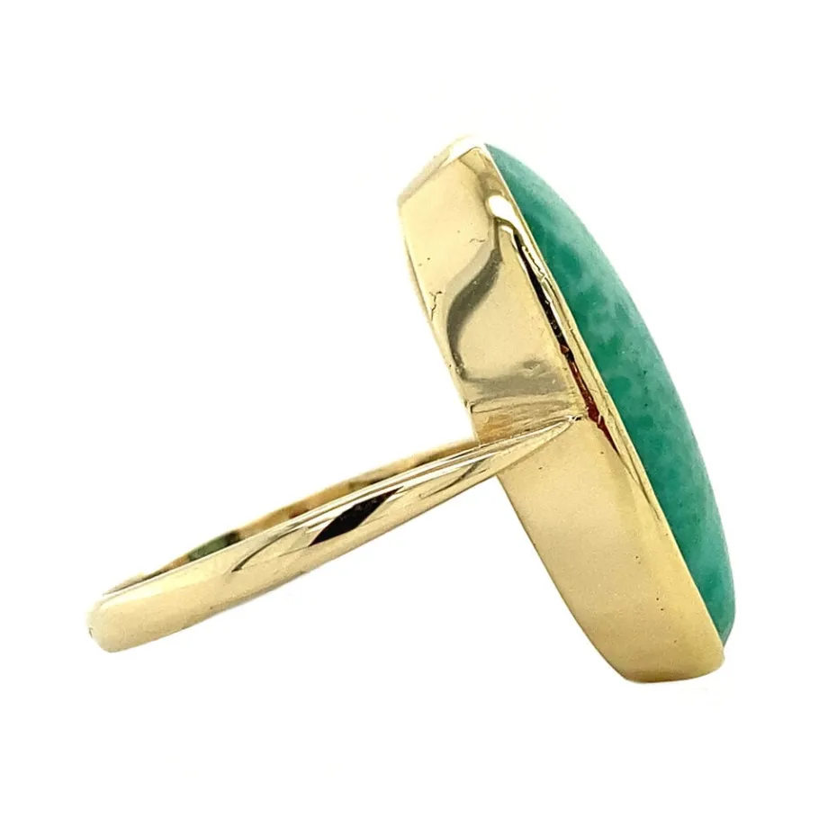gold_ring_with_amazonite__3.webp Gold ring with amazonite 14 krt>Vintage Jewellery Fashion
