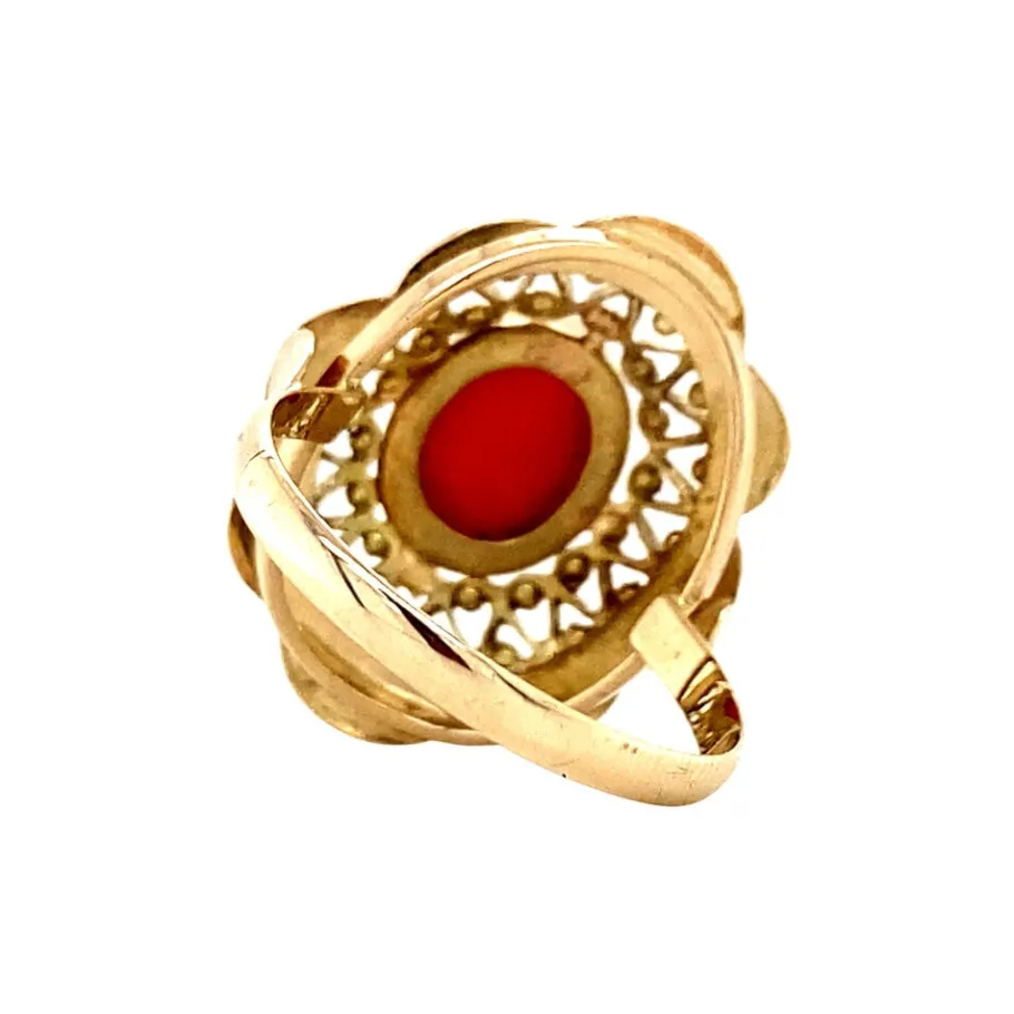 gold_ring_with_blood_cora_4-9.webp Gold ring with blood coral 14 krt>Vintage Jewellery Fashion