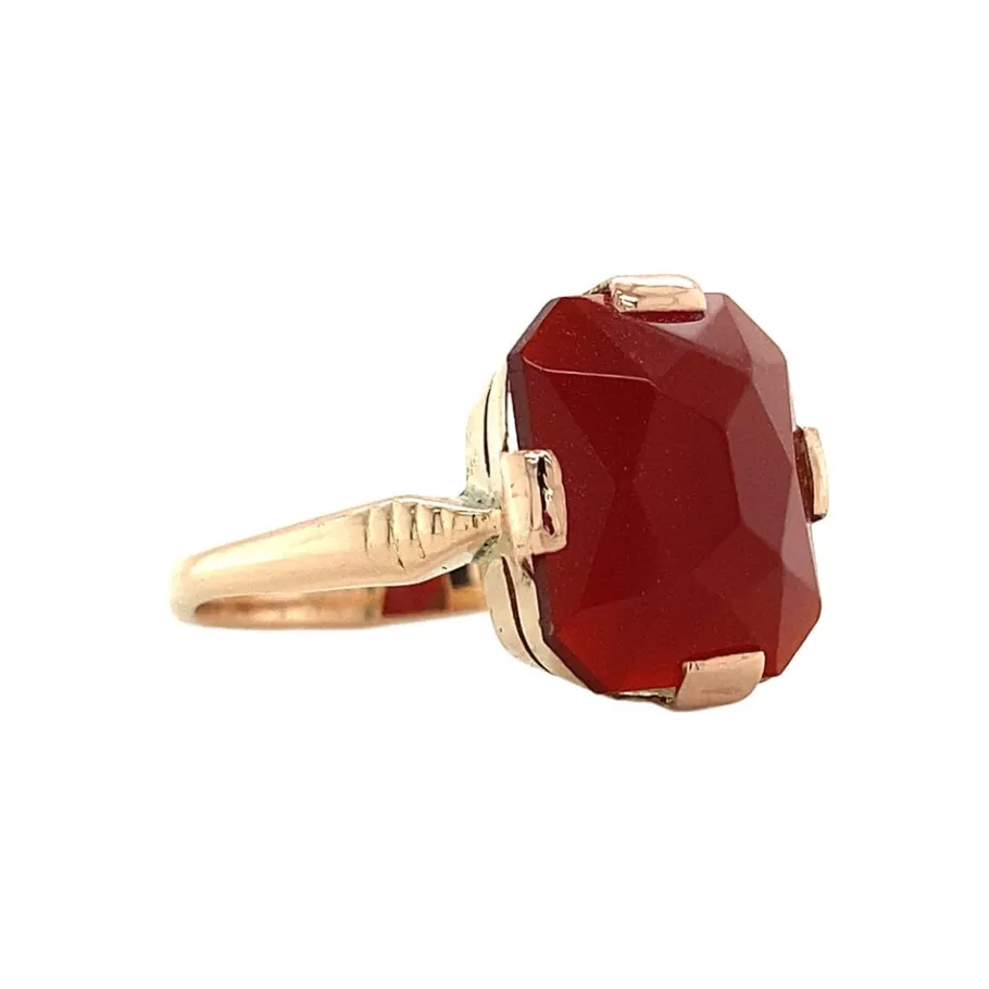 gold_ring_with_carnelian__2.webp Gold ring with carnelian 14 krt>Vintage Jewellery Hot