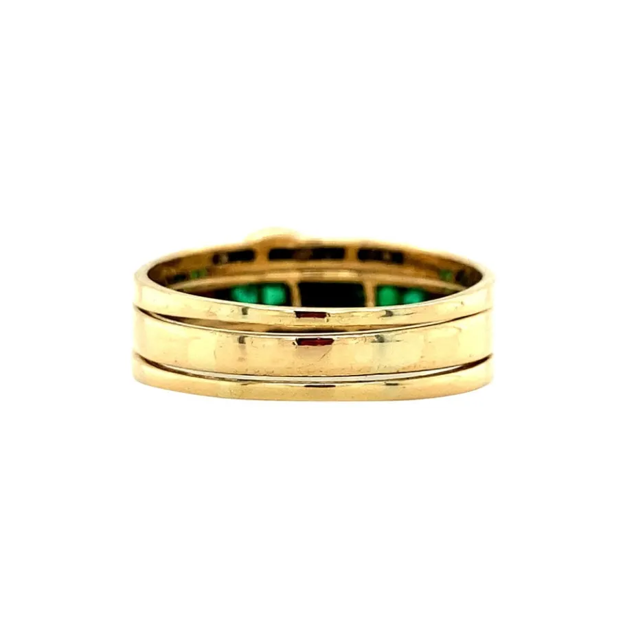 gold_ring_with_emerald_an_4-2.webp Gold ring with emerald and diamond 18 krt>Vintage Jewellery Hot