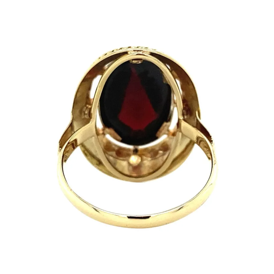 gold_ring_with_garnet__kr_4-2.webp Gold ring with garnet 14 krt>Vintage Jewellery New