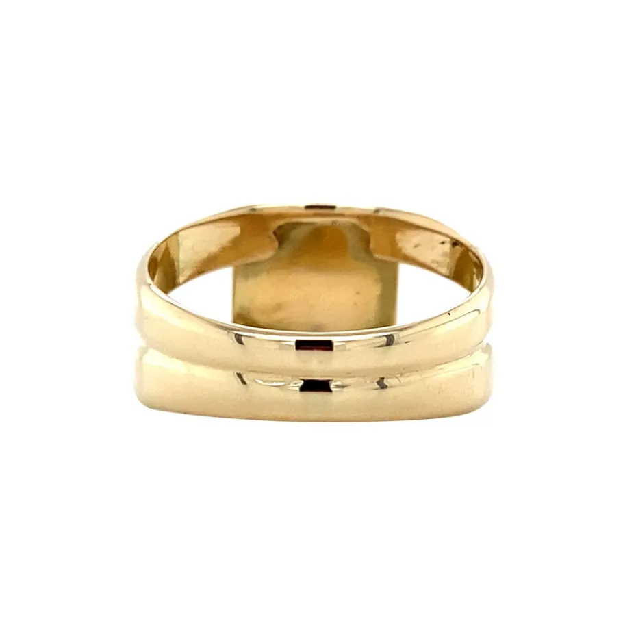 gold_ring_with_onyx__krt_4.webp Gold ring with onyx 14 krt>Vintage Jewellery Outlet