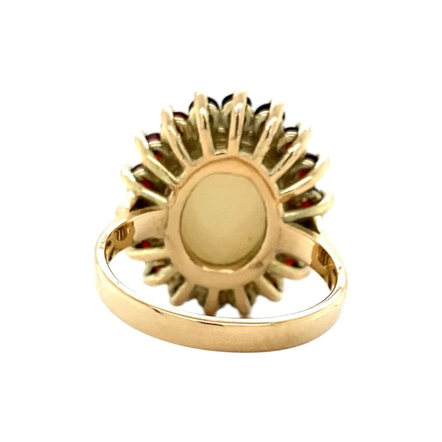 gold_ring_with_opal_and_g_4.webp Gold ring with opal and garnet 14 krt>Vintage Jewellery Best