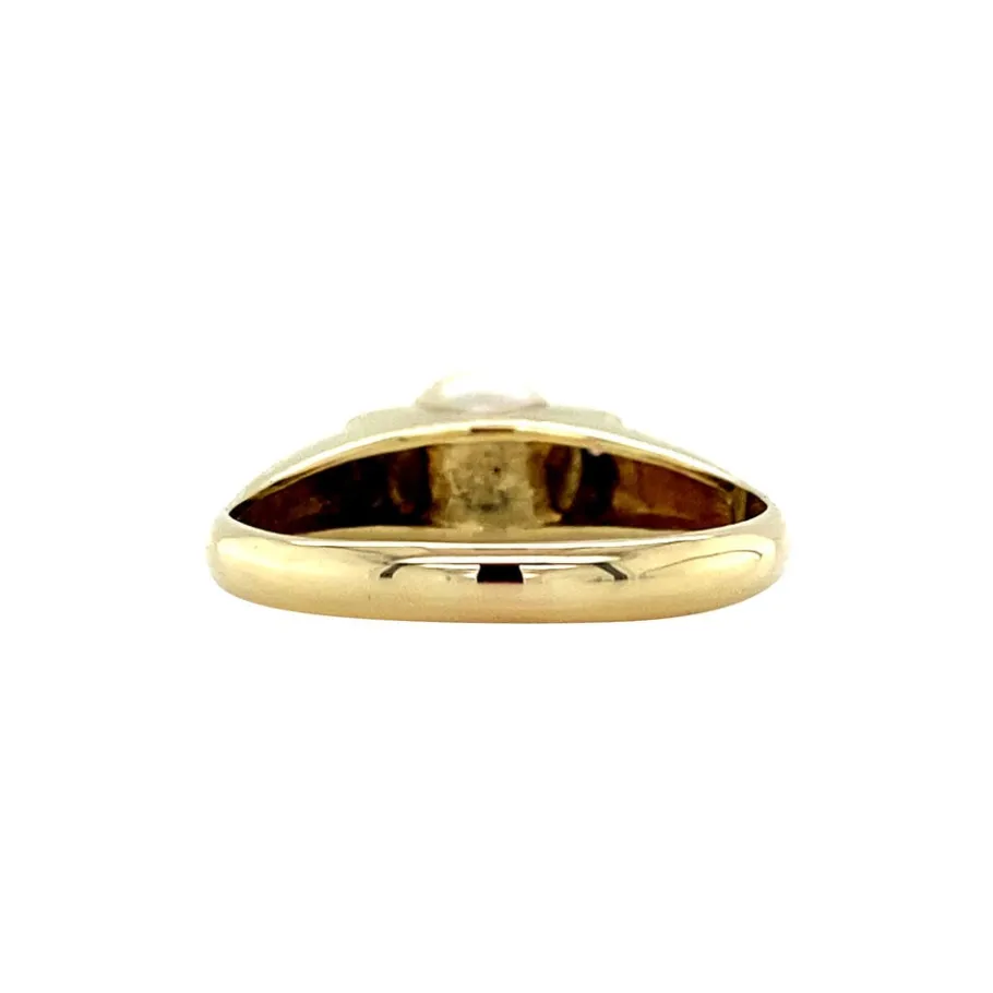 gold_ring_with_pearl_and__4-1.webp Gold ring with pearl and diamonds 14 krt>Vintage Jewellery Hot
