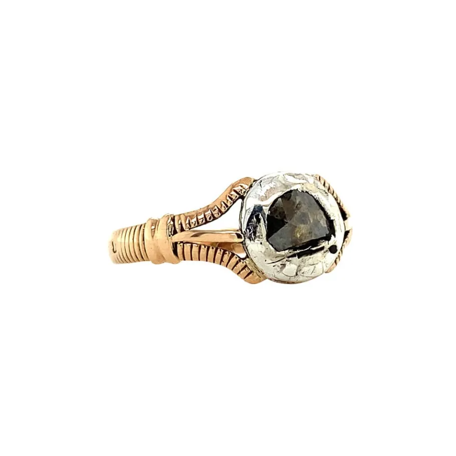 gold_ring_with_rose_diamo_2-2.webp Gold ring with rose diamond 18 krt/835>Vintage Jewellery Fashion