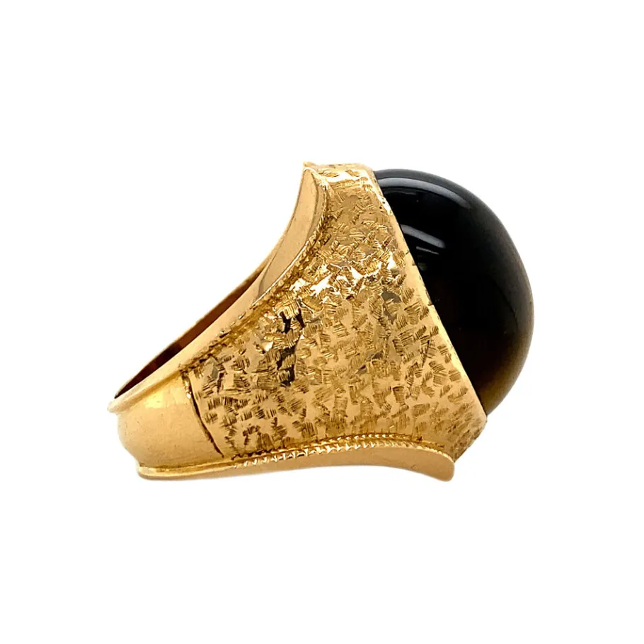 gold_ring_with_tiger_eye__3-1.webp Gold ring with tiger eye 20 krt>Vintage Jewellery Online