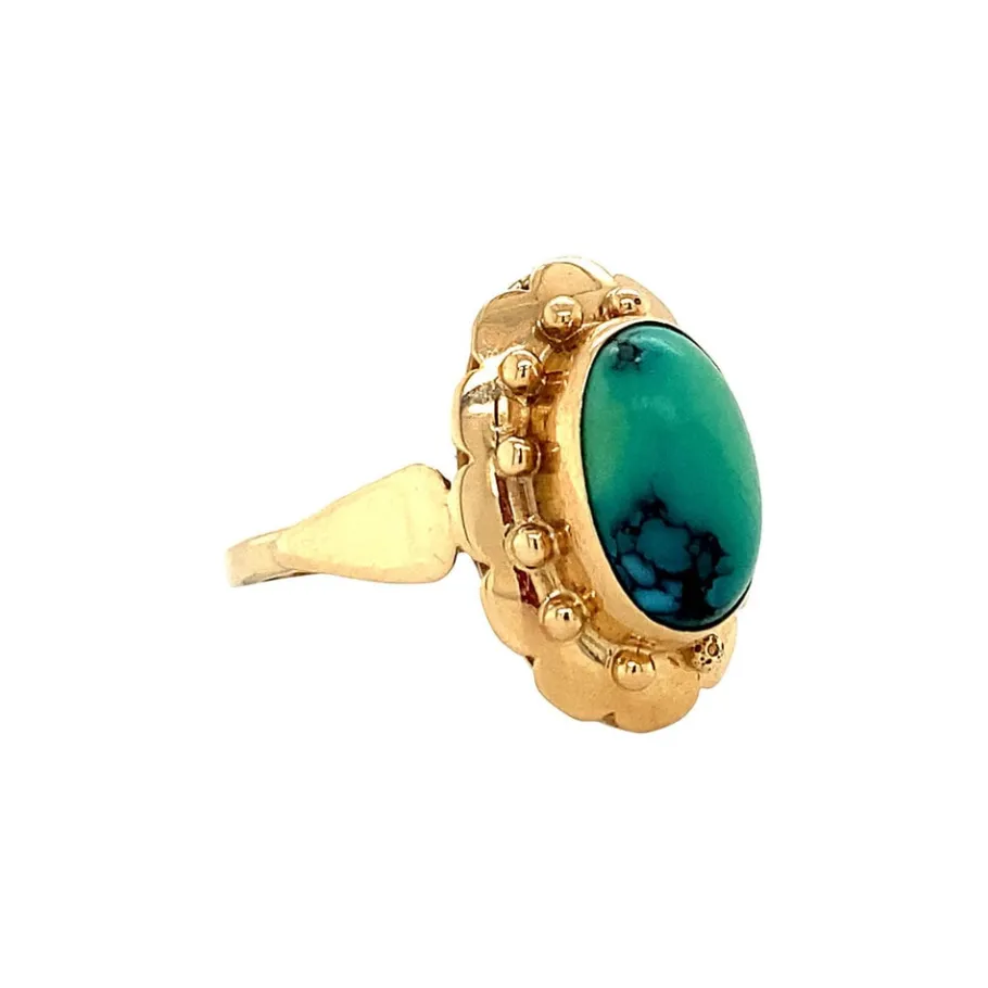 gold_ring_with_turquoise__2-3.webp Gold ring with turquoise 14 krt>Vintage Jewellery Best