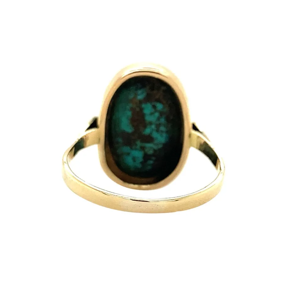 gold_ring_with_turquoise__4.webp Gold ring with turquoise 14 krt>Vintage Jewellery Sale