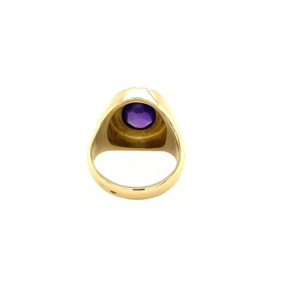 gold_signet_ring_with_ame_4.webp Gold signet ring with amethyst 14 krt>Vintage Jewellery Best