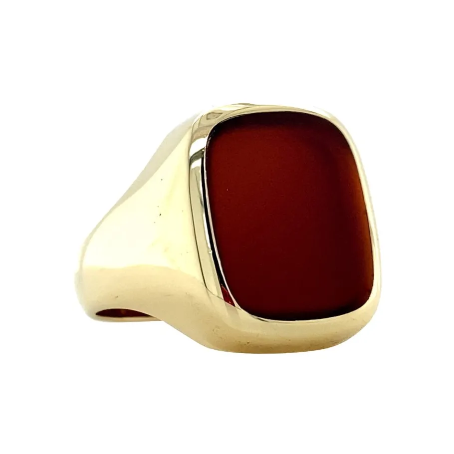gold_signet_ring_with_car_2.webp Gold signet ring with carnelian 14 krt>Vintage Jewellery Discount