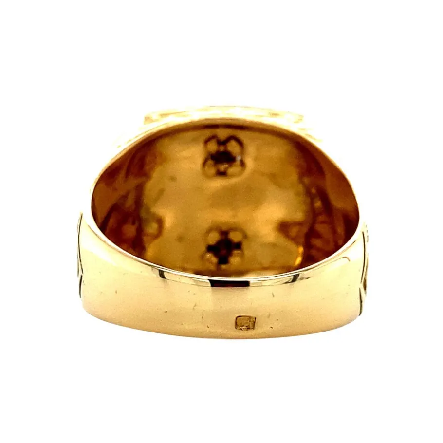 gold_signet_ring_with_ena_4.webp Gold signet ring with enamel 18 krt>Vintage Jewellery Fashion