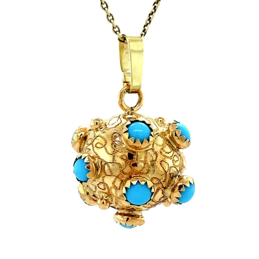 gold_sputnik_pendant_with_2-1.webp Gold sputnik pendant with colour stone 14 krt>Vintage Jewellery Clearance