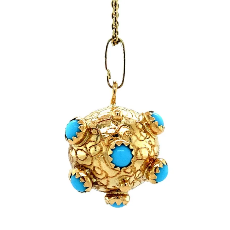gold_sputnik_pendant_with_3-1.webp Gold sputnik pendant with colour stone 14 krt>Vintage Jewellery Clearance