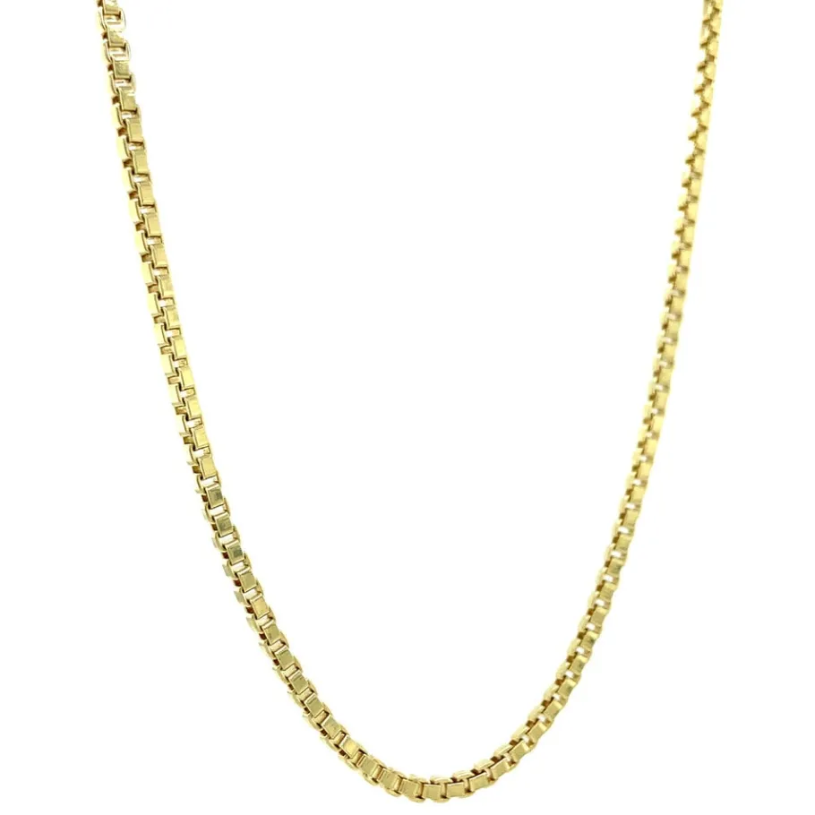 Gold venetian length necklace 14 krt>Vintage Jewellery Clearance