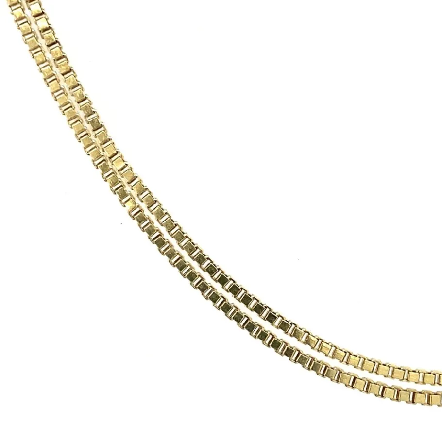 Gold venetian necklace 14 krt>Vintage Jewellery Hot