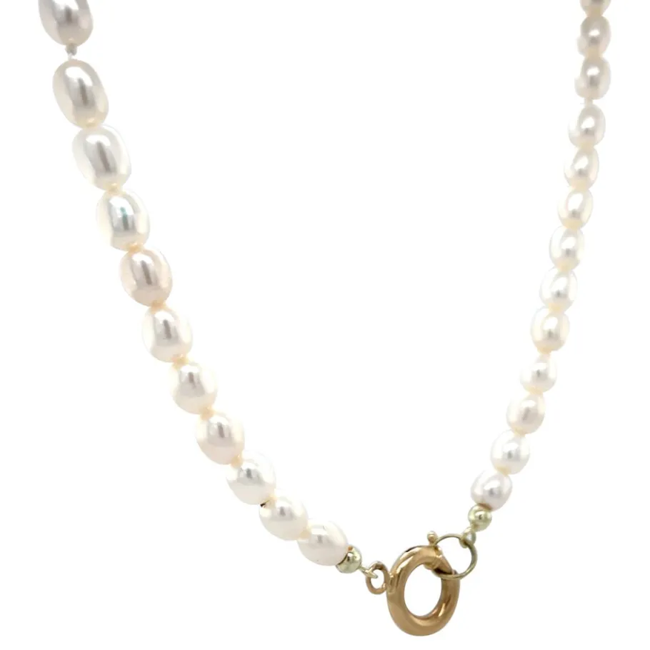 pearl_necklace_with_gold__2-11.webp Pearl necklace with gold clasp 14 krt>Vintage Jewellery Clearance