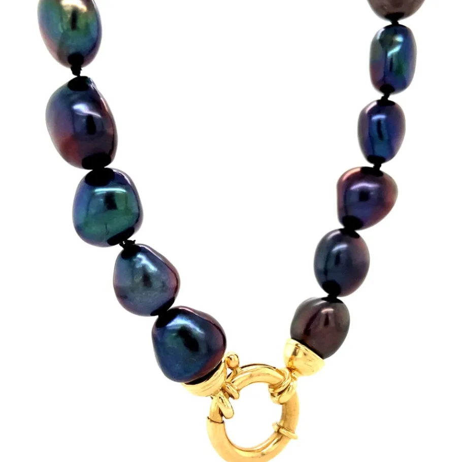 pearl_necklace_with_gold__2-13.webp Pearl necklace with gold clasp 14 krt>Vintage Jewellery Sale