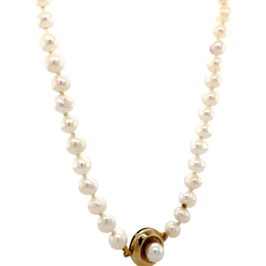 pearl_necklace_with_gold__2.webp Pearl necklace with gold clasp 14 krt>Vintage Jewellery Fashion