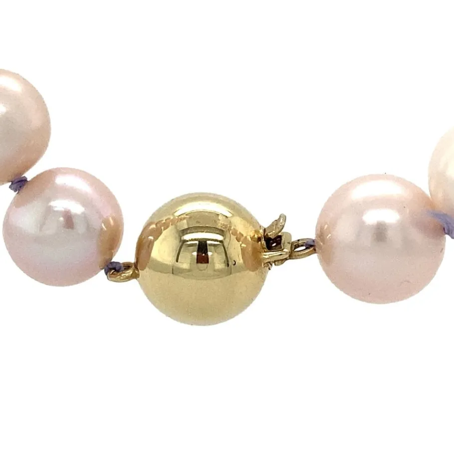 pearl_necklace_with_gold__4-10.webp Pearl necklace with gold ball clasp 14 krt>Vintage Jewellery Fashion