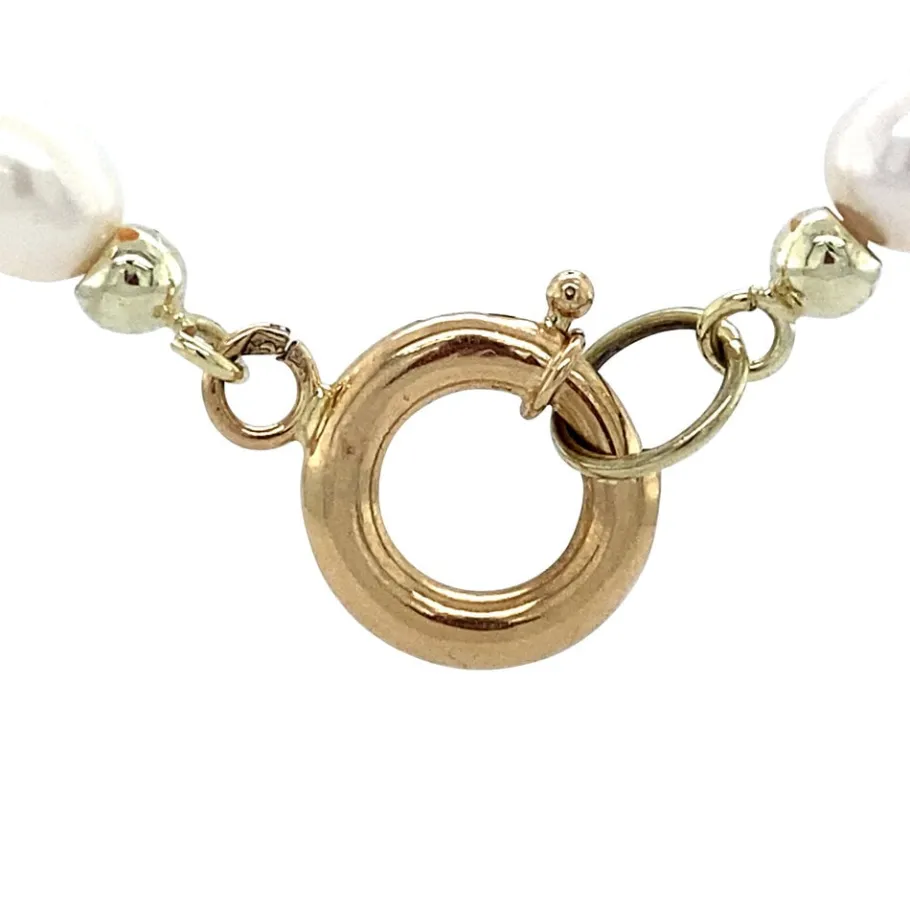 pearl_necklace_with_gold__4-11.webp Pearl necklace with gold clasp 14 krt>Vintage Jewellery Clearance