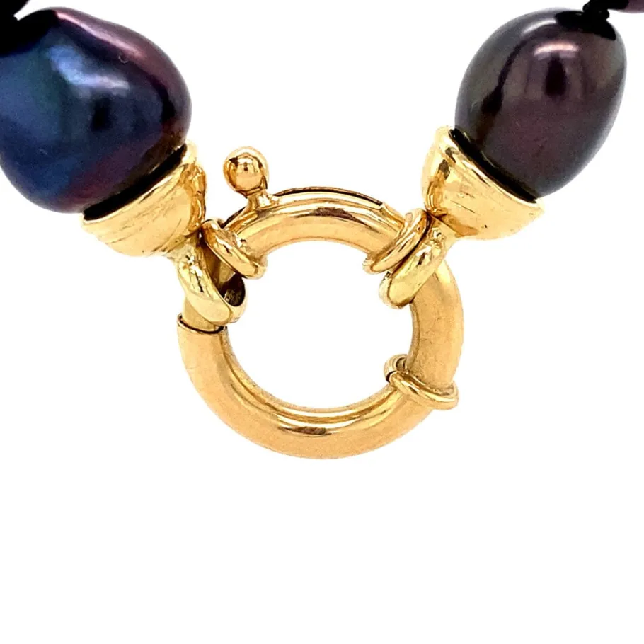 pearl_necklace_with_gold__4-13.webp Pearl necklace with gold clasp 14 krt>Vintage Jewellery Sale