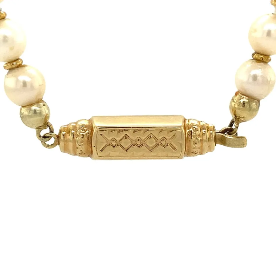 pearl_necklace_with_gold__4-2.webp Pearl necklace with gold clasp 14 krt>Vintage Jewellery Best