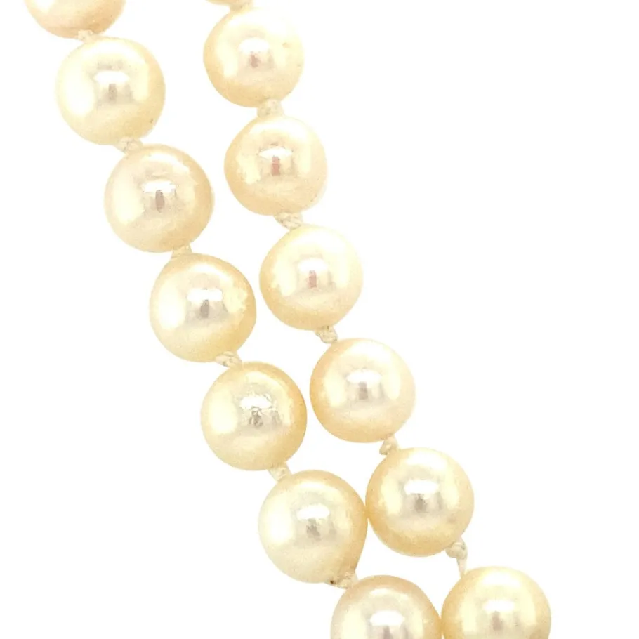 pearl_necklace_with_white_3-1.webp Pearl necklace with white gold diamond clasp 14 krt>Vintage Jewellery New