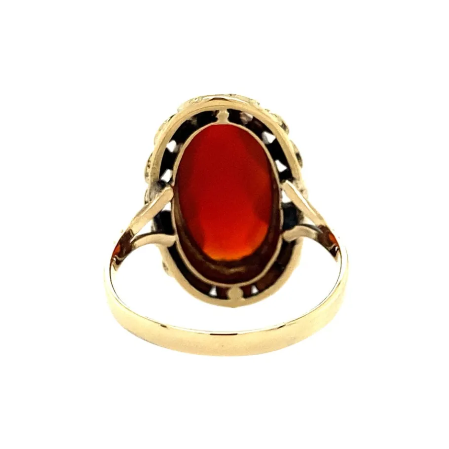 ring_with_carnelian__krt_4.webp Ring with carnelian 12 krt>Vintage Jewellery Online