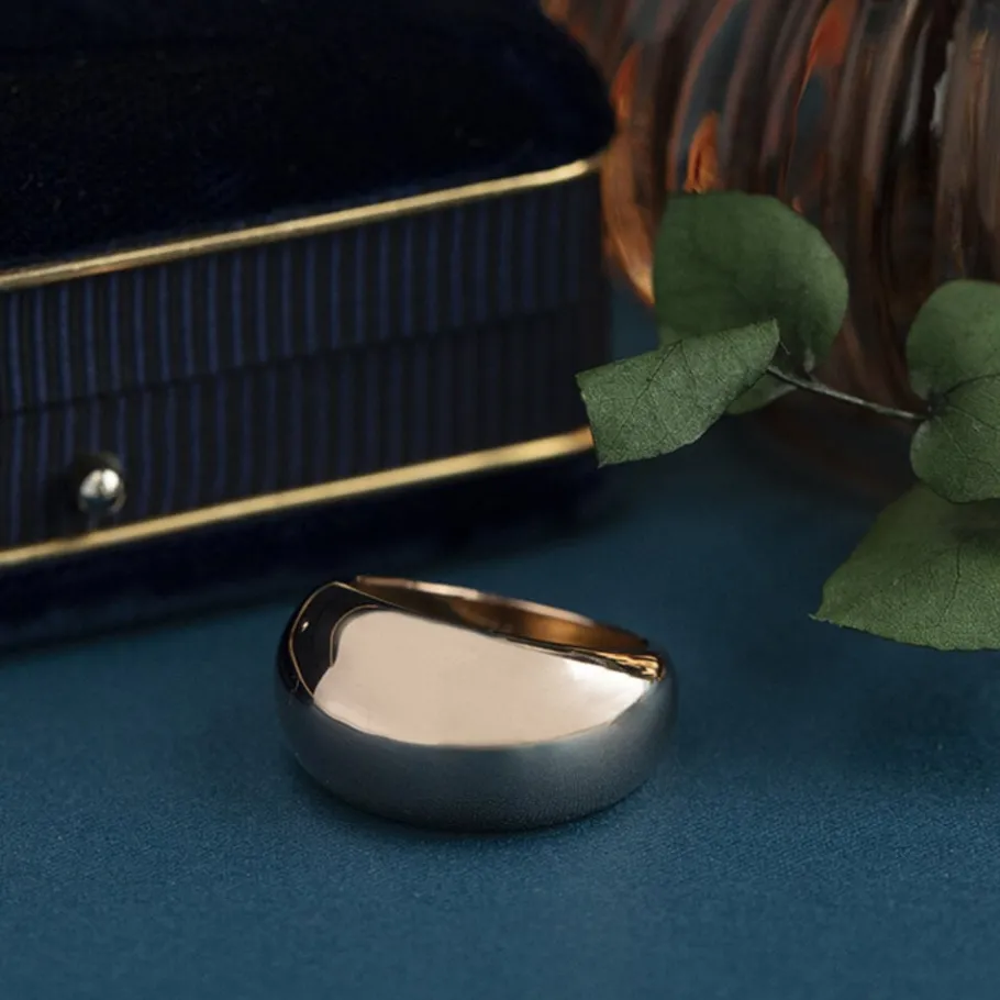 Rose gold balloon ring 18 krt>Vintage Jewellery Outlet