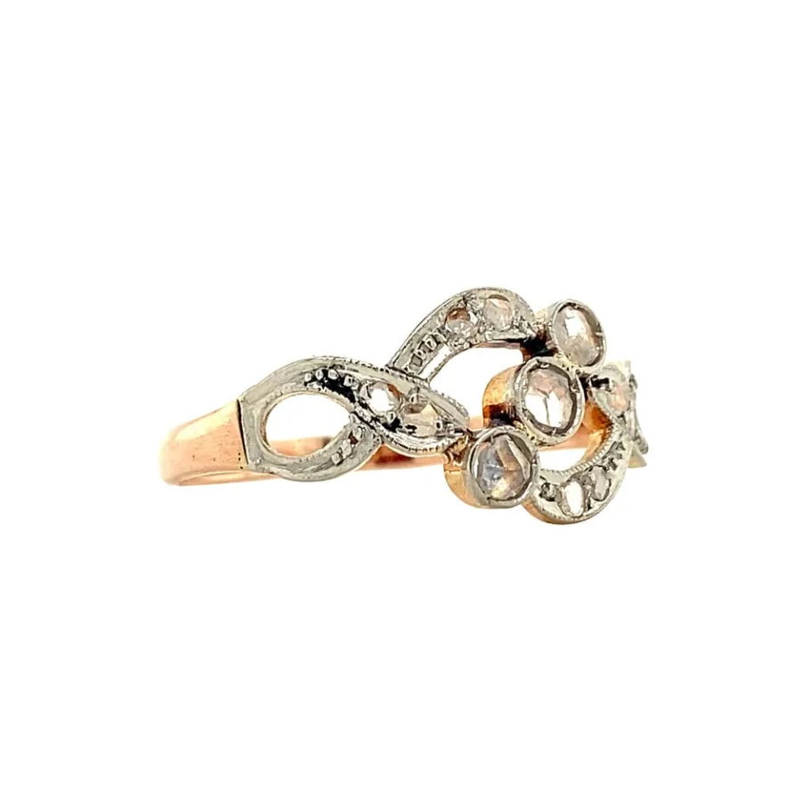 rose_gold_ring_with_diamo_2-1.webp Rose gold ring with diamonds 14 krt>Vintage Jewellery Clearance