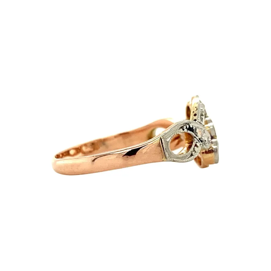 rose_gold_ring_with_diamo_3-1.webp Rose gold ring with diamonds 14 krt>Vintage Jewellery Clearance