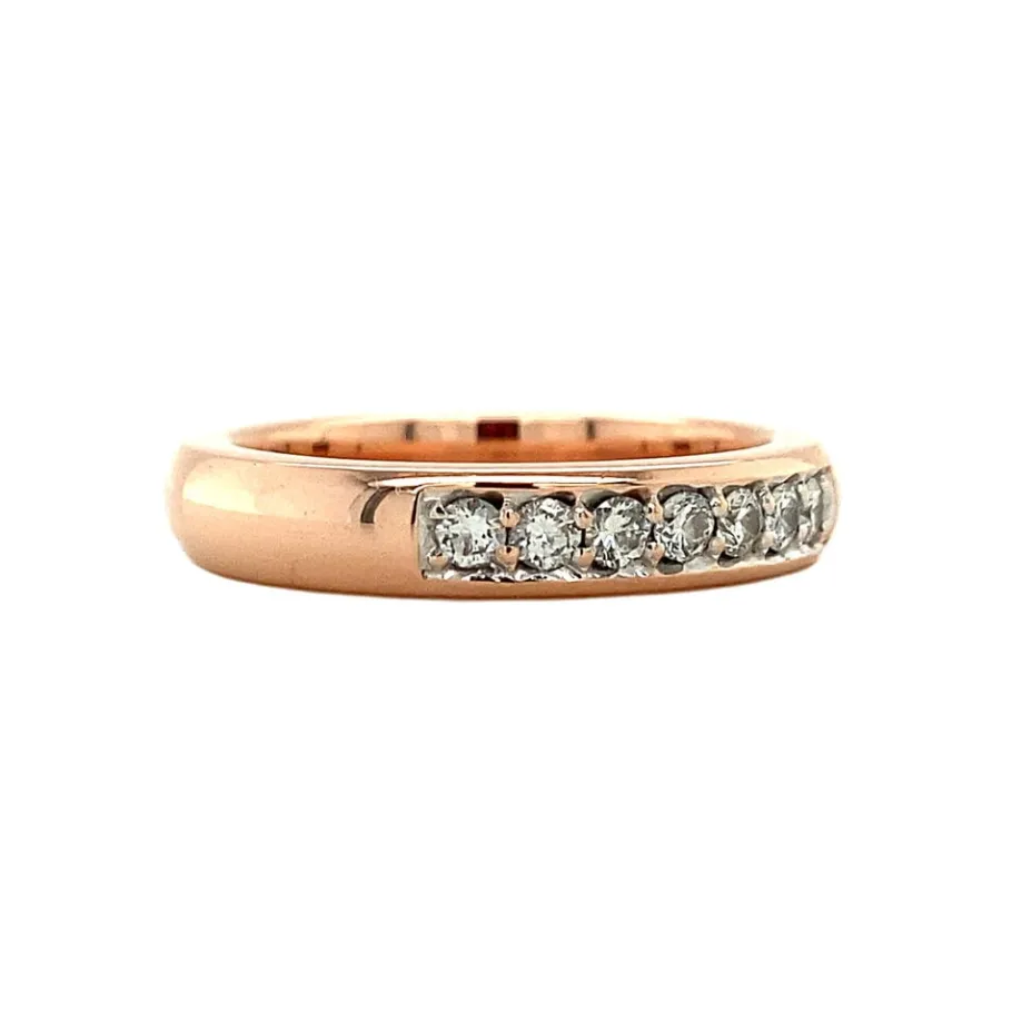 rose_gold_row_ring_with_d_2.webp Rose gold row ring with diamonds 14 krt>Vintage Jewellery Discount