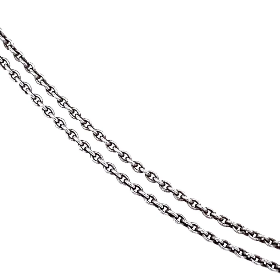 silver_necklace_with_diam_3.webp Silver necklace with diamond pendant 835>Vintage Jewellery Hot