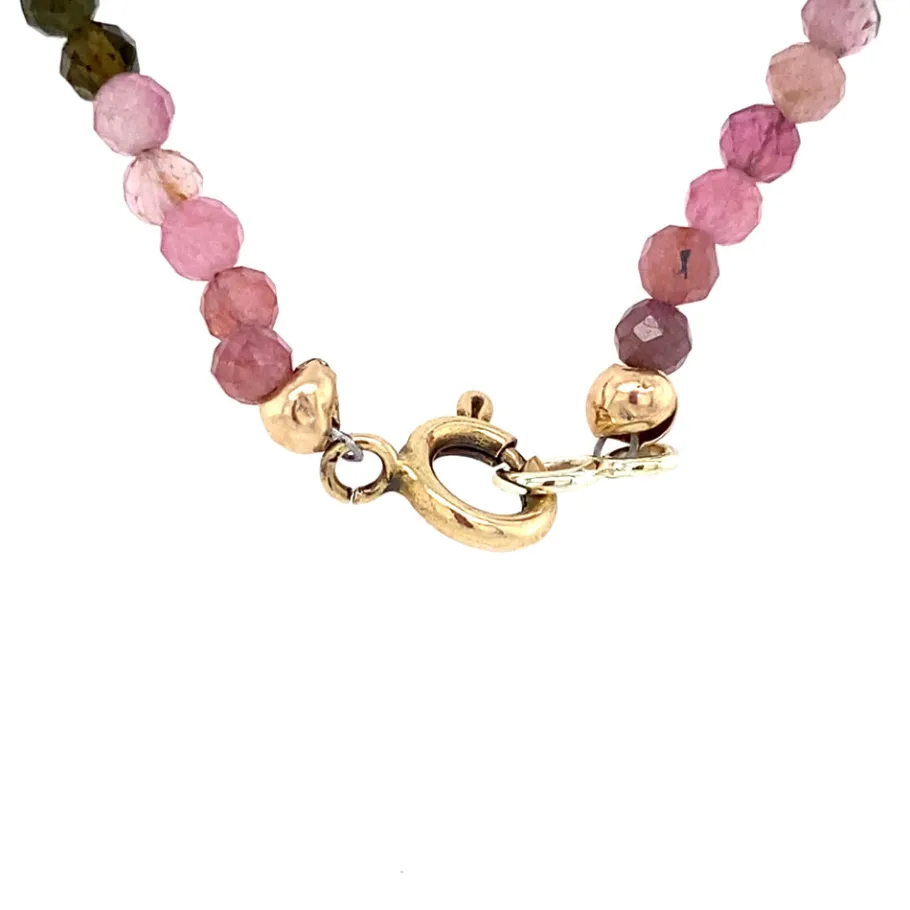 tourmaline_necklace_with__4.webp Tourmaline necklace with pearl 14 krt>Vintage Jewellery Clearance