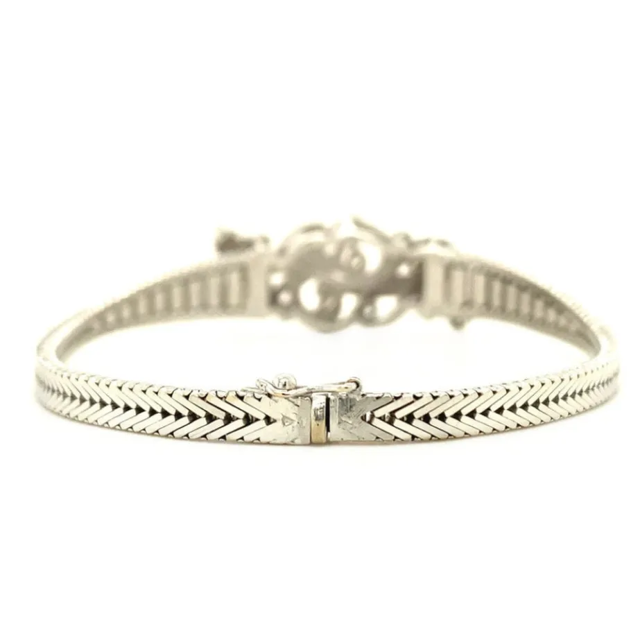 white_gold_bracelet_with__4-1.webp White gold bracelet with diamonds 14 krt>Vintage Jewellery New