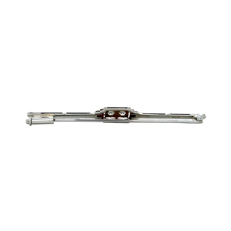 white_gold_brooch_with_di_4.webp White gold brooch with diamonds 18 krt>Vintage Jewellery Outlet