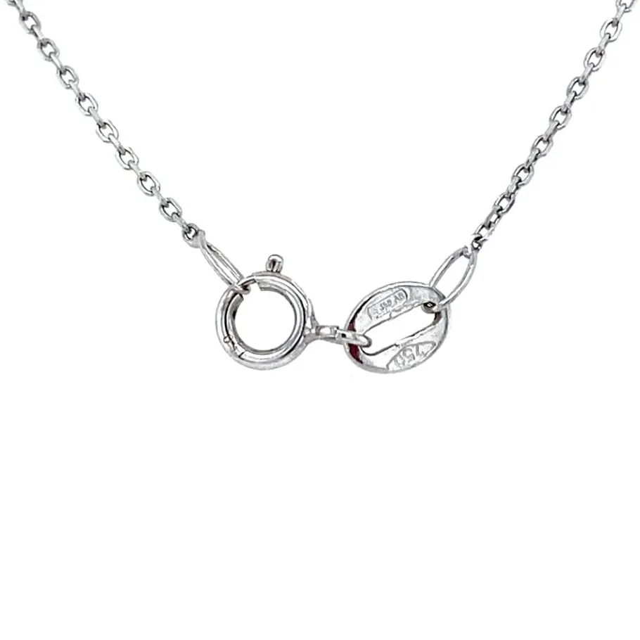 white_gold_necklace_with__4-1.webp White gold necklace with emerald and diamond pendant 18 krt>Vintage Jewellery Sale