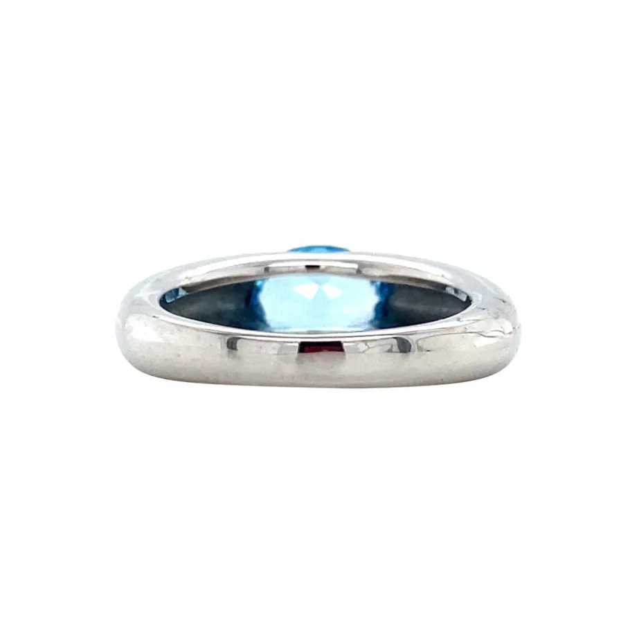 white_gold_ring_with_topa_4.webp White gold ring with topaz 14 krt>Vintage Jewellery New