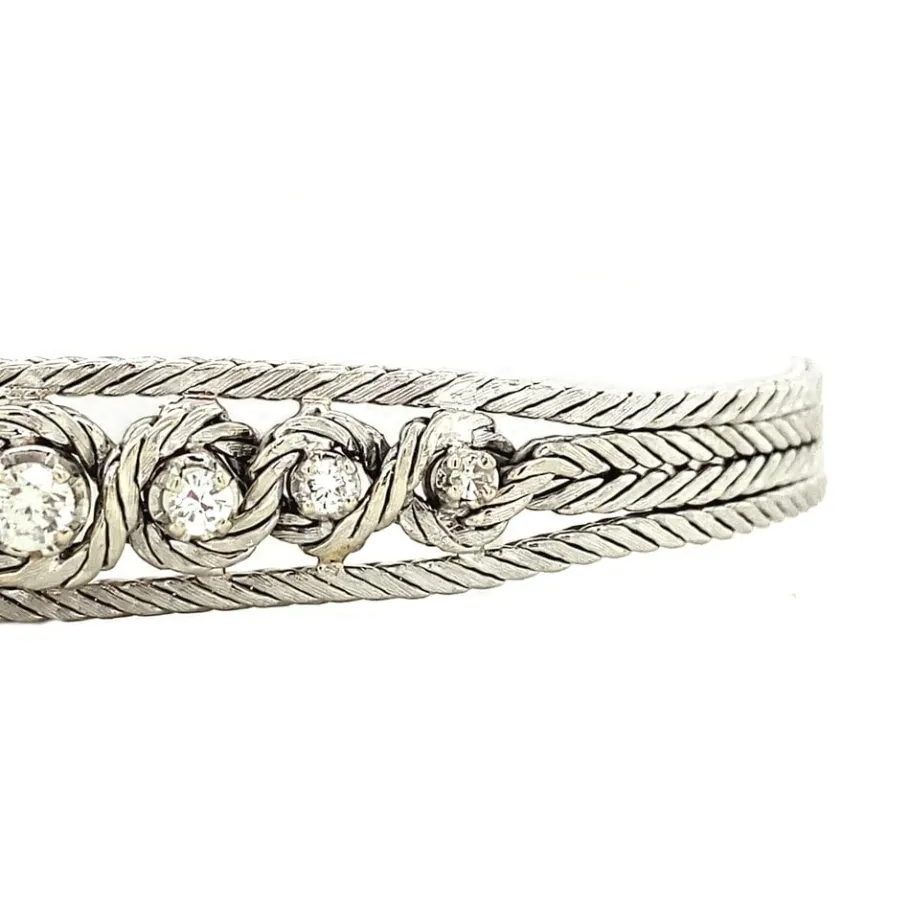 wit_gold_bracelet_with_di_3.webp WIt gold bracelet with diamonds 14 krt>Vintage Jewellery Outlet